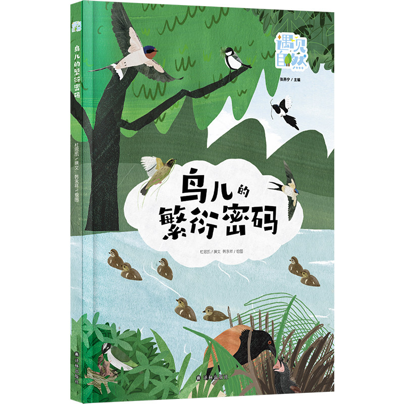 遇见自然：鸟儿的繁衍密码 探秘鸟类繁衍 涵盖20余种鸟类求偶筑巢等策略 插画兼具艺术性科学性传递生态保护意识 译林出版社正版