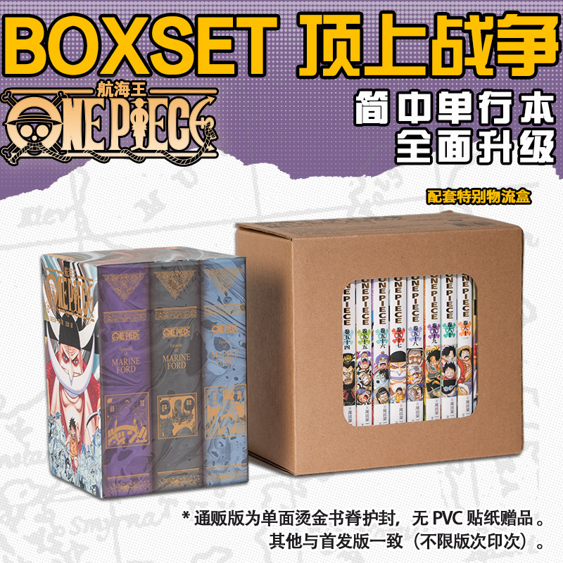 【烫金书脊护封】航海王BOXSET顶上战争.EP06 54-61卷 尾田荣一郎 单行本ONEPIECE 重置版 海贼王路飞索隆热血漫画图片