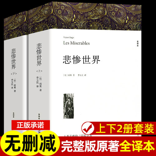 悲惨世界(上下)2册雨果著