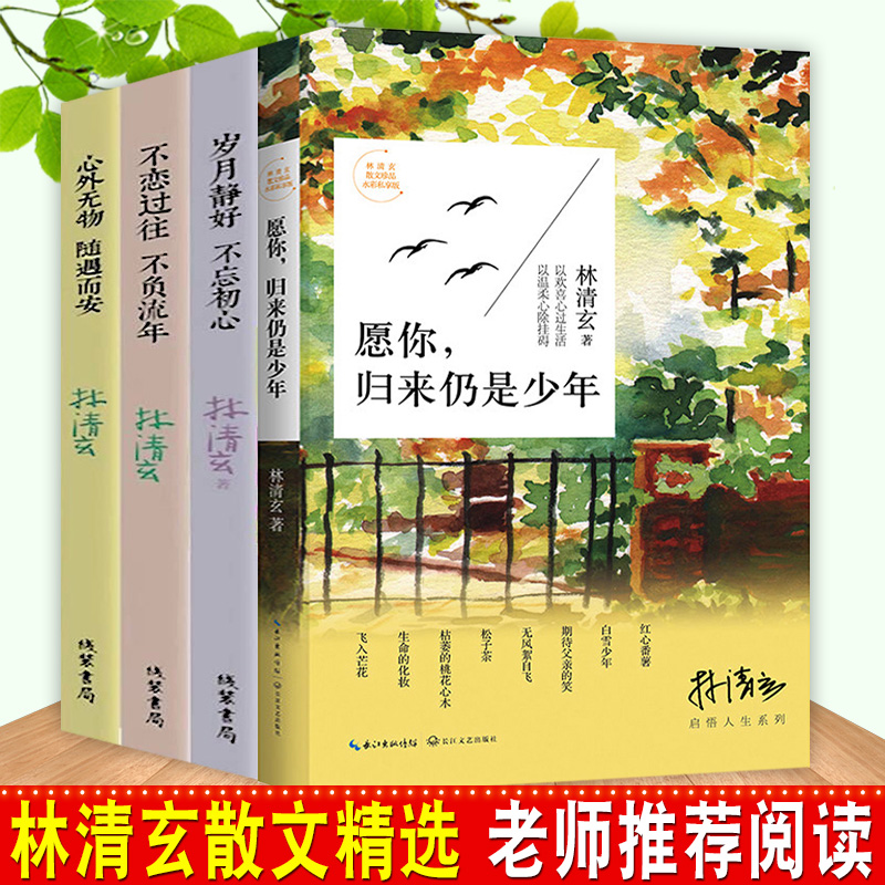 正版现货 林清玄散文集4本 林清玄的书 愿你归来仍是少年林清玄散文集正版 书籍 初中生散文精随笔书籍 畅销书排行榜 畅销书
