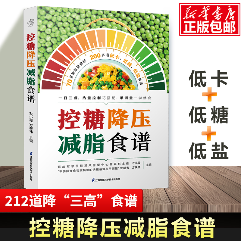控糖降压减脂食谱 212道降三高美食 三高、一日三餐、食谱、营养 高血糖高血压高血脂糖尿病食谱菜谱 低卡低盐低糖健康餐教程