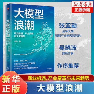 产业变革与未来趋势 ChatGPT 百度集团执行副总裁沈抖作品 吴晓波作序推荐 人工智能发展书籍 张亚勤 大模型浪潮：商业机遇