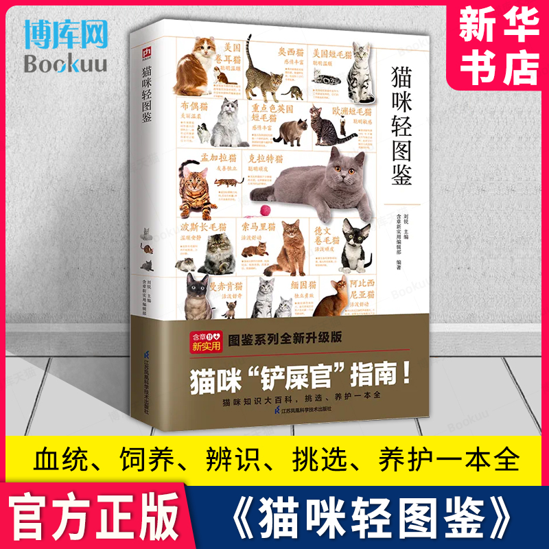 猫咪轻图鉴 猫咪知识大百科 猫挑选养护饲养方法大全特征品种介绍高清图片 新手铲屎官养猫指南手册科普读物 中小学生课外阅读