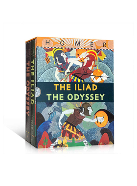 The Iliad/The Odyssey Boxed Set 荷马史诗全2册 伊利亚特 奥德赛合订本英文原版 7-10岁儿童神话故事图画书正版小说英语课外阅读