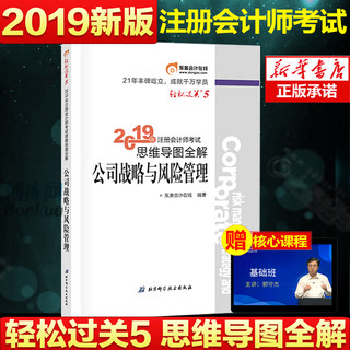 现货速发 东奥2019年注册会计师CPA考试注会教材辅导书 思维导图全解 轻松过关5 公司战略与风险管理 备考2020