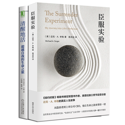 臣服实验+清醒地活 共两册 迈克·A.辛格著 不羁的灵魂的作者真真实的人生故事 清醒 觉察 自我 平和 喜悦 幸福  自我励志书籍