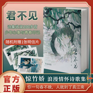 惊竹娇著 你一句春不晚 我就到了真江南 长短句 君不见 作者S部青春诗集 少年意气与浪漫情怀现当代文学书籍 赠明信片
