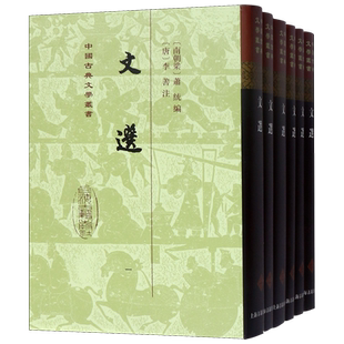 文选 全6册 中国古典文学丛书 经典文学总集李善注本文选重排升级 萧 李善注 古籍整理 古典文学诗词曲赋图书 上海古籍出版社