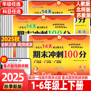 2025秋荣恒期末冲刺100分一年级二年级三年级四五六年级下册奖状风试卷测试卷人教版 名校各地期末真题 语文数学英语练习题册单元