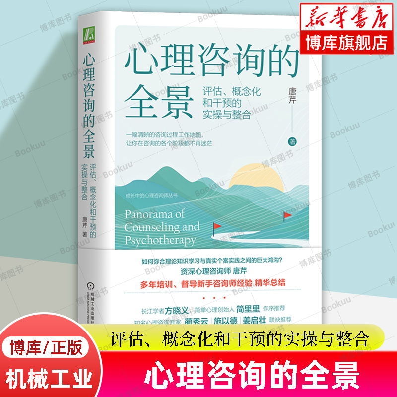 心理咨询的全景：评估、概念化和干预的实操与整合 唐芹 著 精华总结  心理咨询师丛书 重新梳理咨询过程得阶段 机械工业 博库网