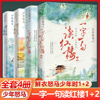 【全4册】一字一句读红楼1+2+鲜衣怒马少年时1+2“少年怒马”心血力作 全新力作妙趣横生红楼读本简明版人间行走指南畅销书排行榜