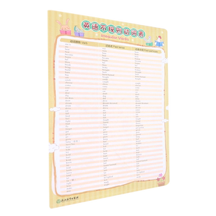 英语不规则动词表 浙江教育出版社 中小学生常用不规则动词变化表单词音标词性释义用法英语基础知识学习神器墙贴挂图卡片教具