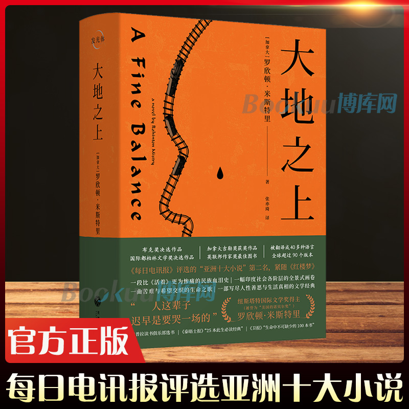 大地之上罗欣顿.米斯特里每日电讯报评选的亚洲十大小说第二名泰晤士报25本此生经典外国小说书籍新华正版