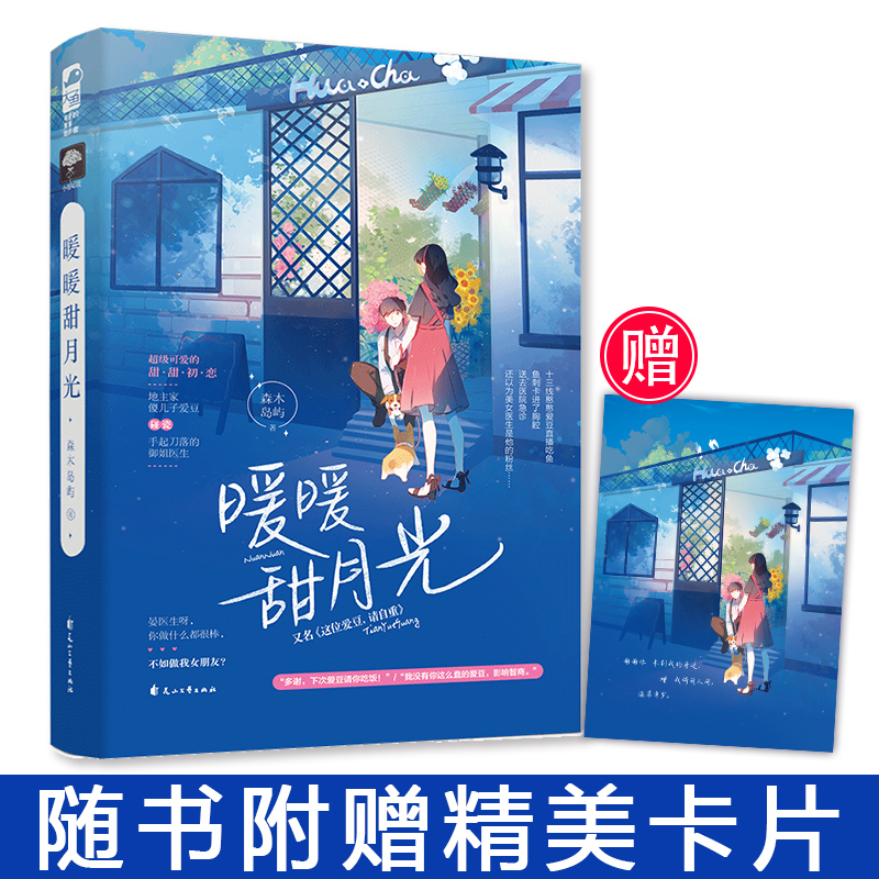 【随书附赠精美卡片1张】暖暖甜月光 森木岛屿著 地主家傻儿子爱豆碰瓷手起刀落的御姐医生  可爱的甜甜初恋青春言情小说