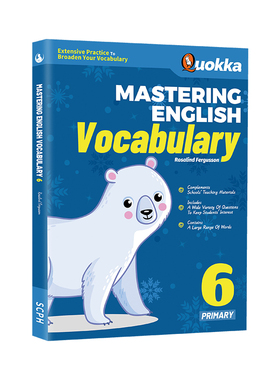英文原版丨Mastering English Vocabulary 6 新加坡小学英语词汇6 小学六年级英语词汇学习 新加坡小学英语词汇教辅书