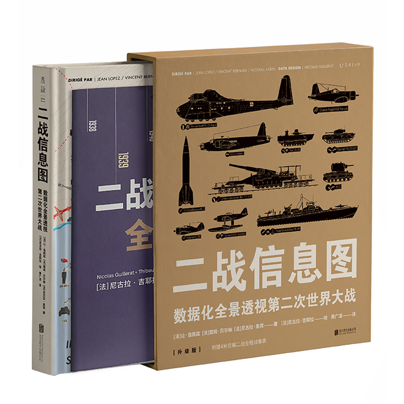 【赠战事拉页】二战信息图 全新升级版 数据化全景透视第二次世界大战 百科全书式图解二战 洞见 战争的本质 未读出品世界通史书籍