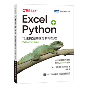 Excel+Python 飞速搞定数据分析与处理 python编程从入门到实战办公软件应用从入门到精通excel数据分析电脑教程书