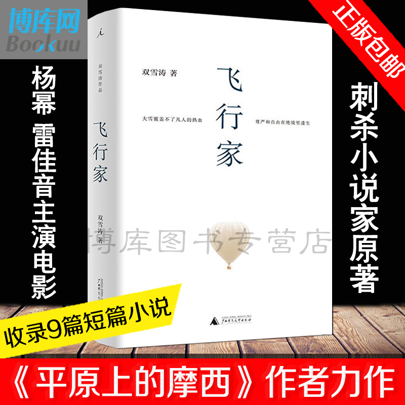 【刺杀小说家原著】飞行家双雪涛著平原上的摩西杨幂雷佳音主演刺杀小说家电影小说路阳导演宁浩监制原创小说疯狂的石头中国文学