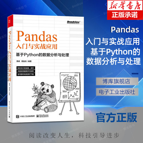 Pandas入门与实战应用 ：基于Python的数据分析与处理 Pandas数据实战分析 Pandas实战应用教材书 Pandas快速入门 周峰