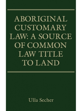 Aboriginal Customary Law 博库网