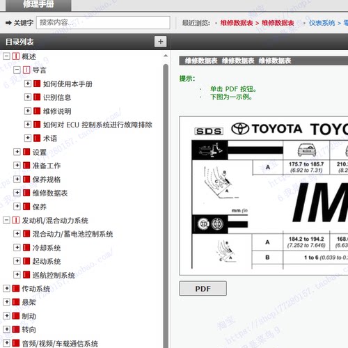 丰田奕泽/chr纯电ev维修手册电路图汽车拆装资料