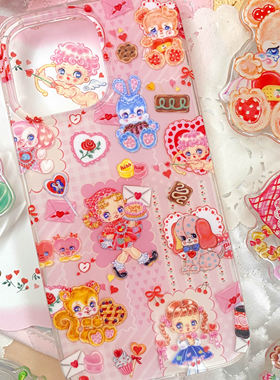 絮小饼onlytwo原创cutie pie可爱复古甜心双层亮面手机壳iphone苹果适用17promax磁吸