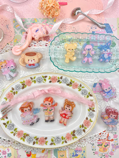 饰 two原创小小花园少女清新可爱夹子票据收纳手账装 絮小饼 only