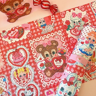 絮小饼 two原创合作甜心系列可爱甜甜pu鼠标垫桌垫 only