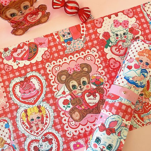 可爱甜甜pu鼠标垫桌垫絮小饼