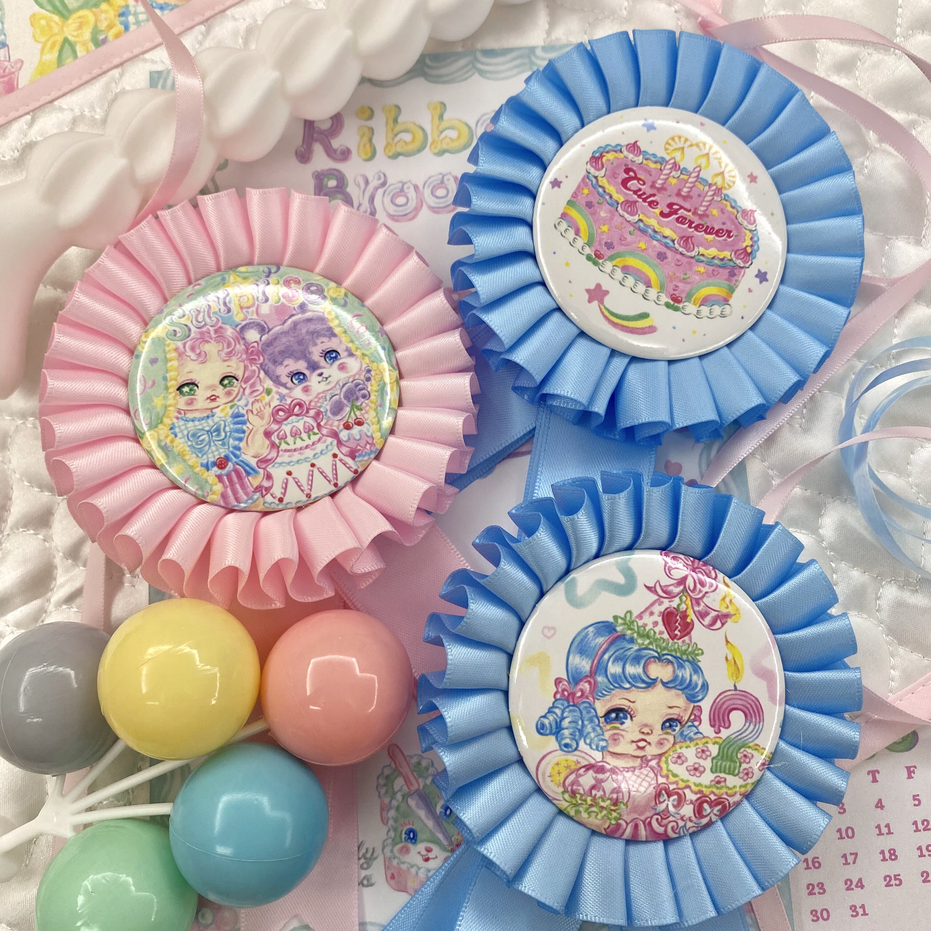 徽章装饰絮小饼onlytwo复女生日