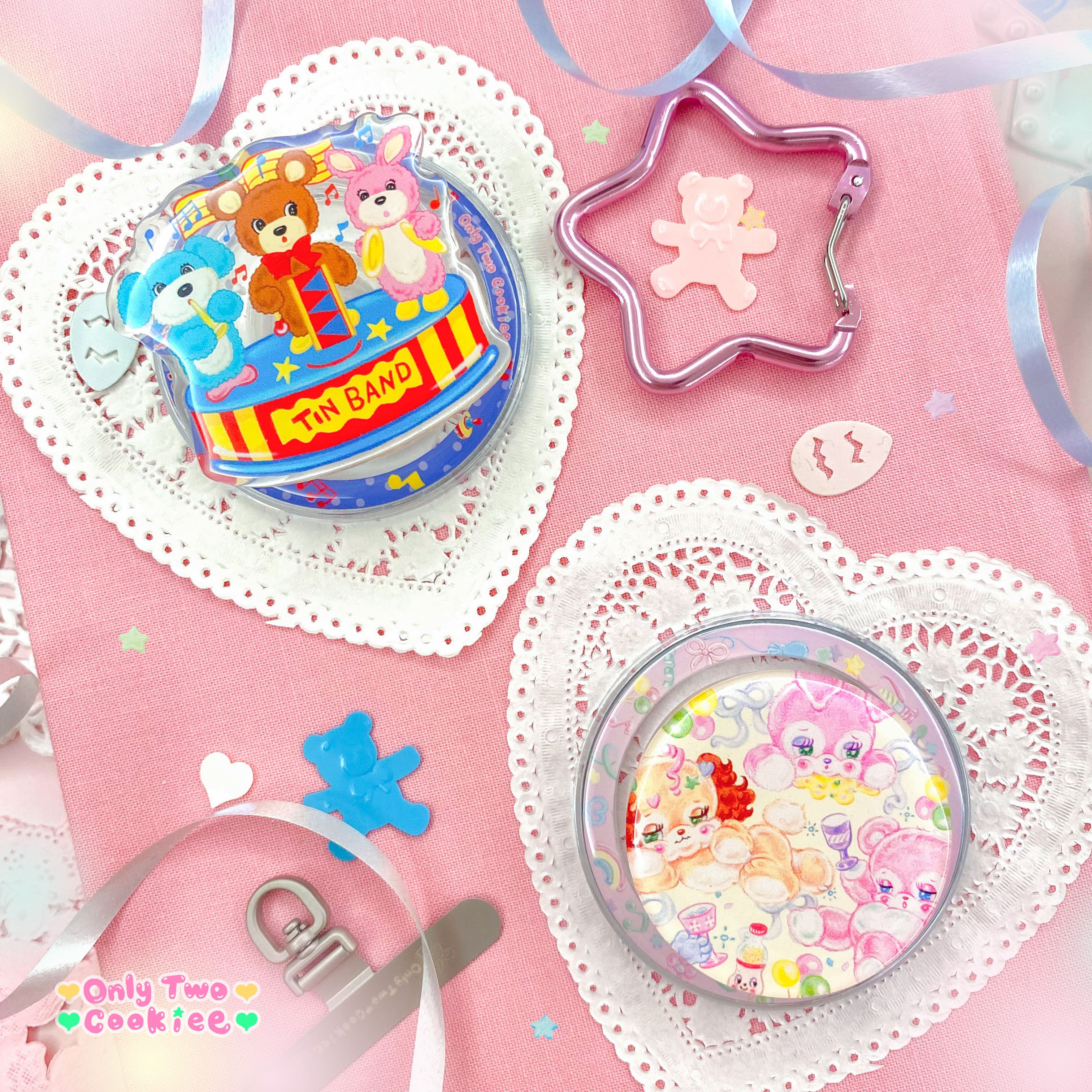 絮小饼可爱童趣磁吸手机支架