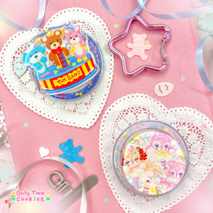 絮小饼only two原创可爱童趣铁皮玩具昭和动物磁吸手机支架