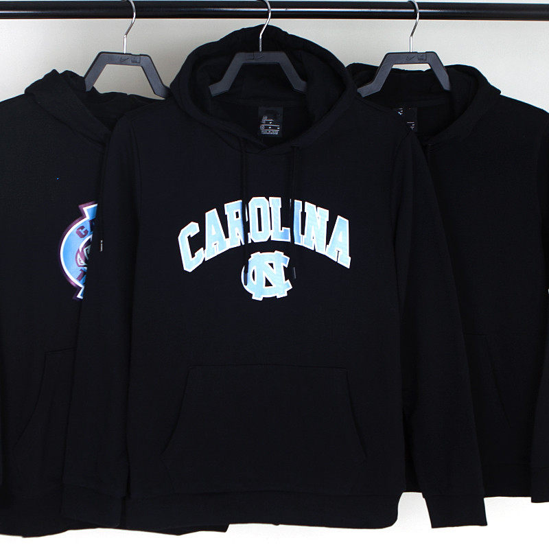 秋冬季宽松休闲套头帽衫男ncaa北卡大学篮球运动训练服卫衣长袖
