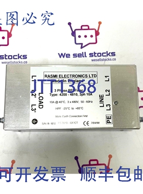 原装供应Rasmi Electronics 4200-4810 三相射频滤波器 10A