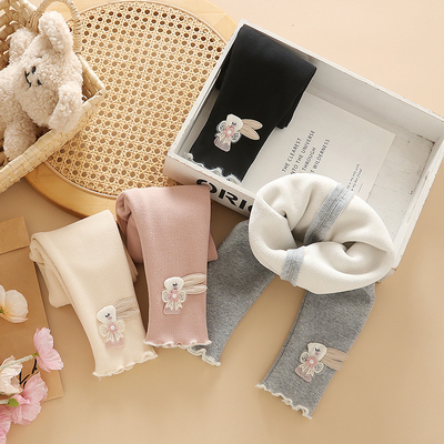 2025新款女童加绒加厚打底裤