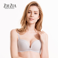 ZOEZOA正品舒適無(wú)鋼圈零壓迫內(nèi)衣可拆肩帶時(shí)尚百搭光面bra深V聚攏