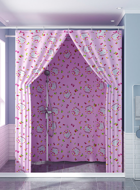 长方形浴罩浴帐后置拉链加厚防寒保温保暖宝宝成人洗澡浴帘重合门