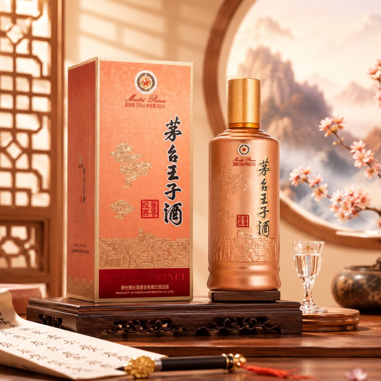 茅台王子酒酱香经典2026版53度酱香型白酒500ml*1瓶收藏宴请送礼