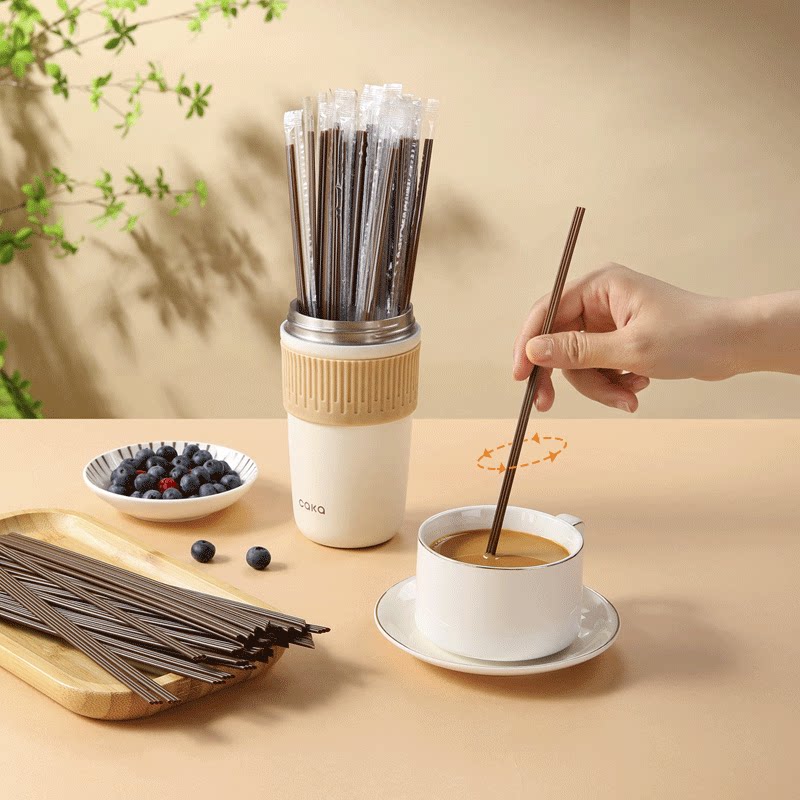 美丽雅吸管一次性单独包装搅拌棒奶茶咖啡饮料专用三孔塑料吸管图片