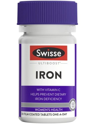 澳洲保健品铁剂 成人补铁片30粒 Iron Tablets 含VC 悉尼直邮