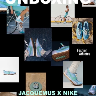 Nike × Jacquemus Moon Shoe 联名款生活休闲鞋蓝绿色HV8547-300