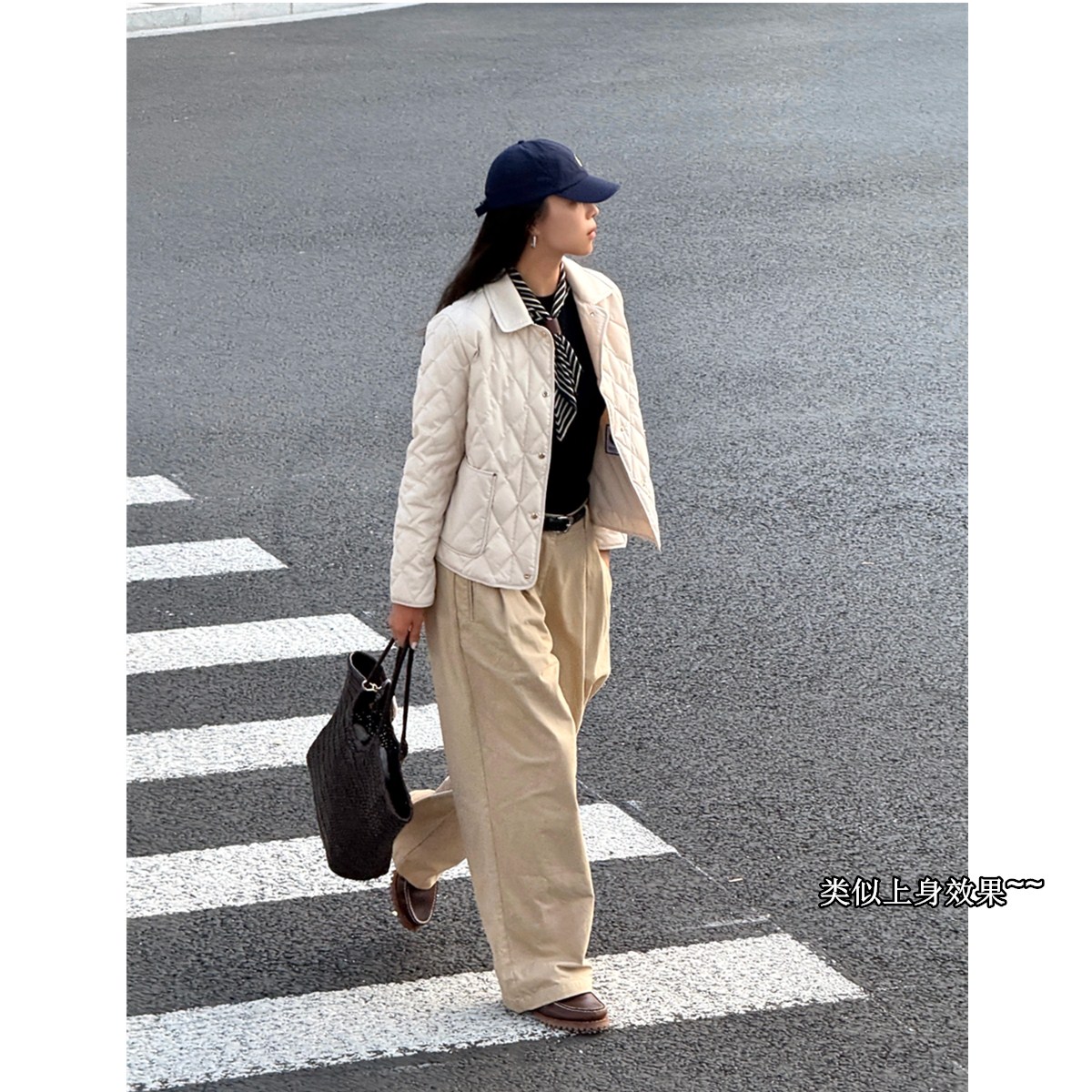 生哥家 捡漏400+好货！值哭！秋冬女士菱形格翻领短款羽绒服外套