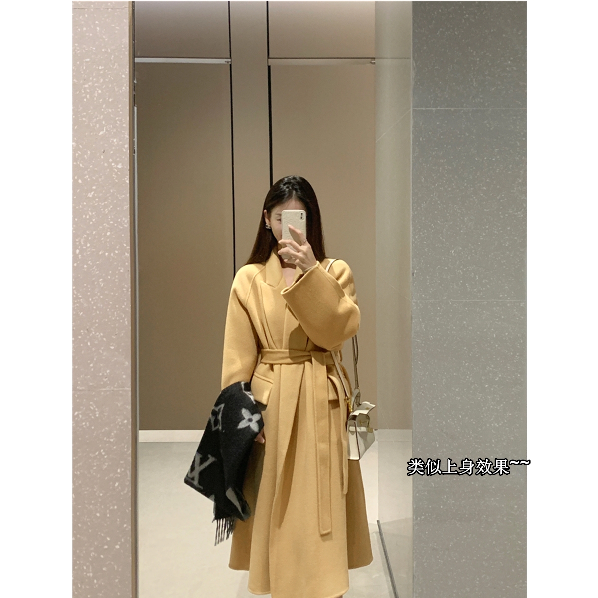 生哥家 捡漏1k+的高货！绵羊毛+骆驼绒+莫代尔女士长款高端大衣