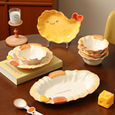 特别好看陶瓷餐具家用面碗饭碗酸奶碗创意早餐盘意面盘菜盘子勺子