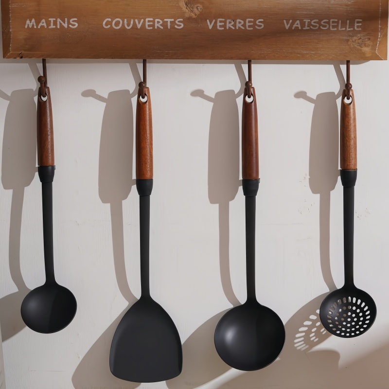 铸铁锅铲木柄把炒菜铲子汤勺家用