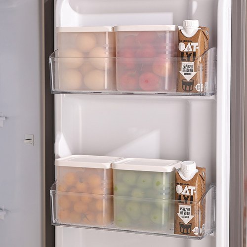 冰箱侧边收纳盒放姜葱分装保鲜盒