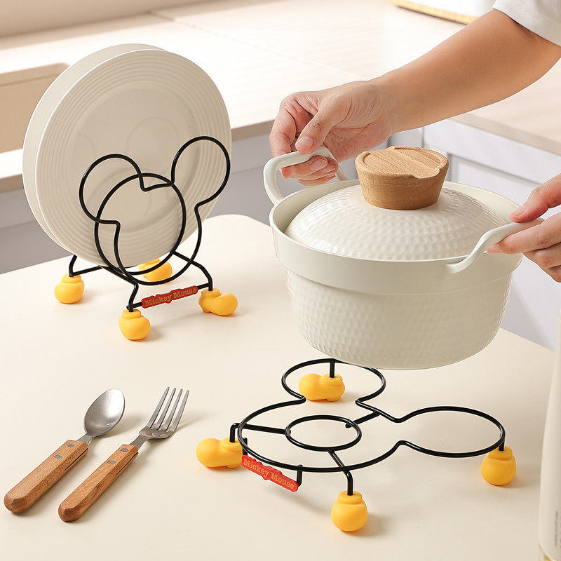 米奇灶台置锅架隔热架盘子收纳沥水架网红锅盖架厨房多功能置物架,厨房/烹饪用具,厨房置物架/置物柜/角架,淘宝优惠券,粉丝福利购,淘宝优惠卷