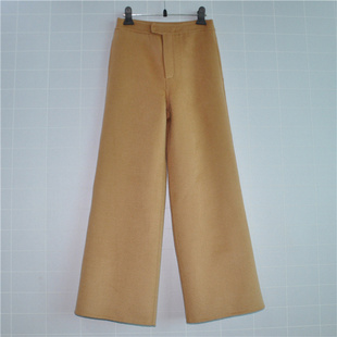 休闲裤 HSG1608鸿思格新品 阔腿裤 直筒长裤 双面手缝羊绒羊毛女职装