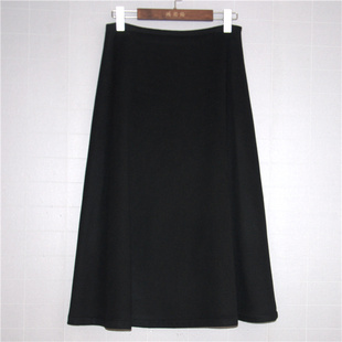 鸿思格HSG 高腰显瘦A字百搭毛呢半身裙 1006羊绒羊毛秋冬中长款