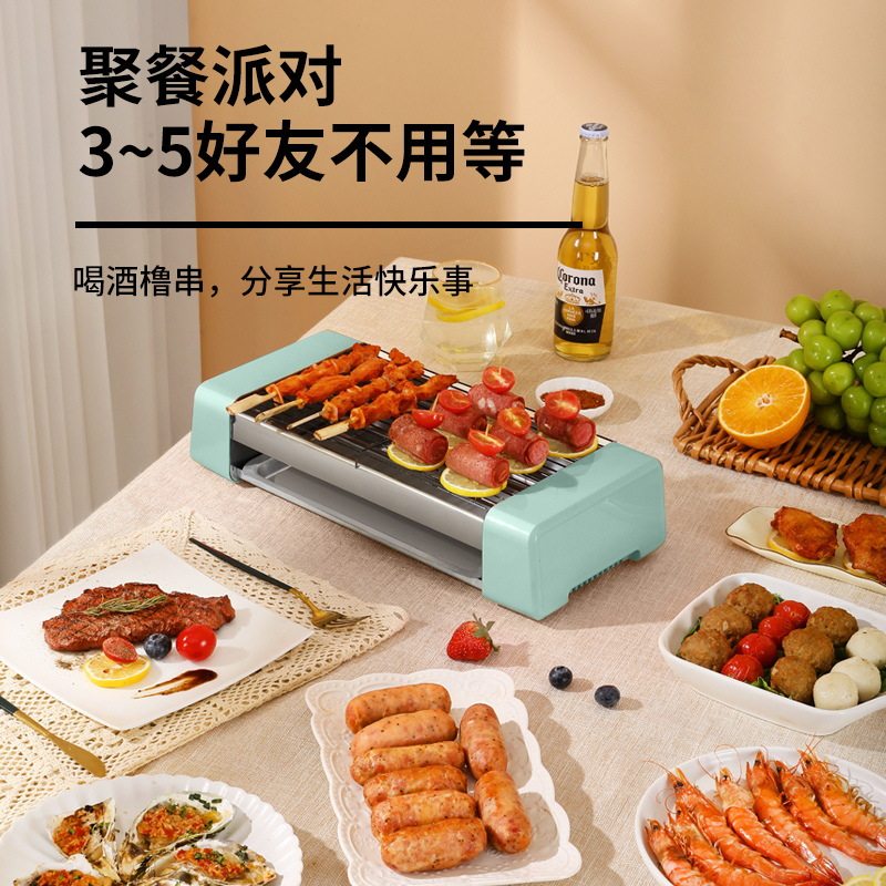 烤肠机家用小型宿舍全自动热狗机多功能三合一电烧烤盘架香肠